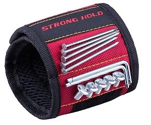 wristband for handymen with magnets